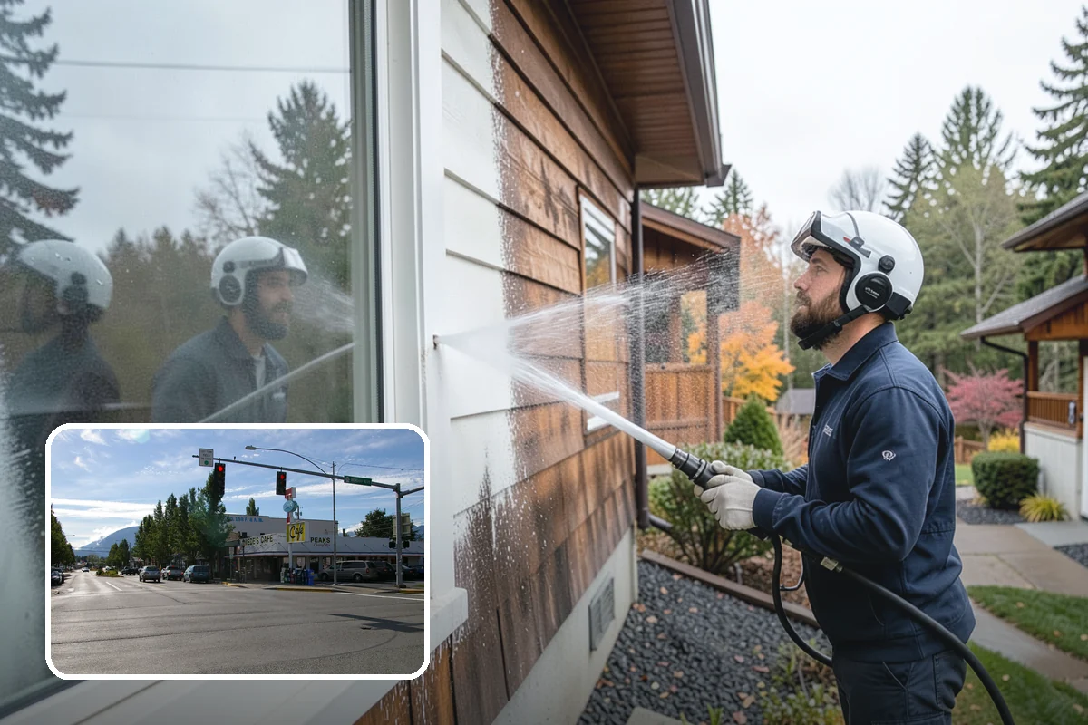 Roof Mildew Treatment in North Bend, King County, WA - Kills mildew at the source rather than hiding it