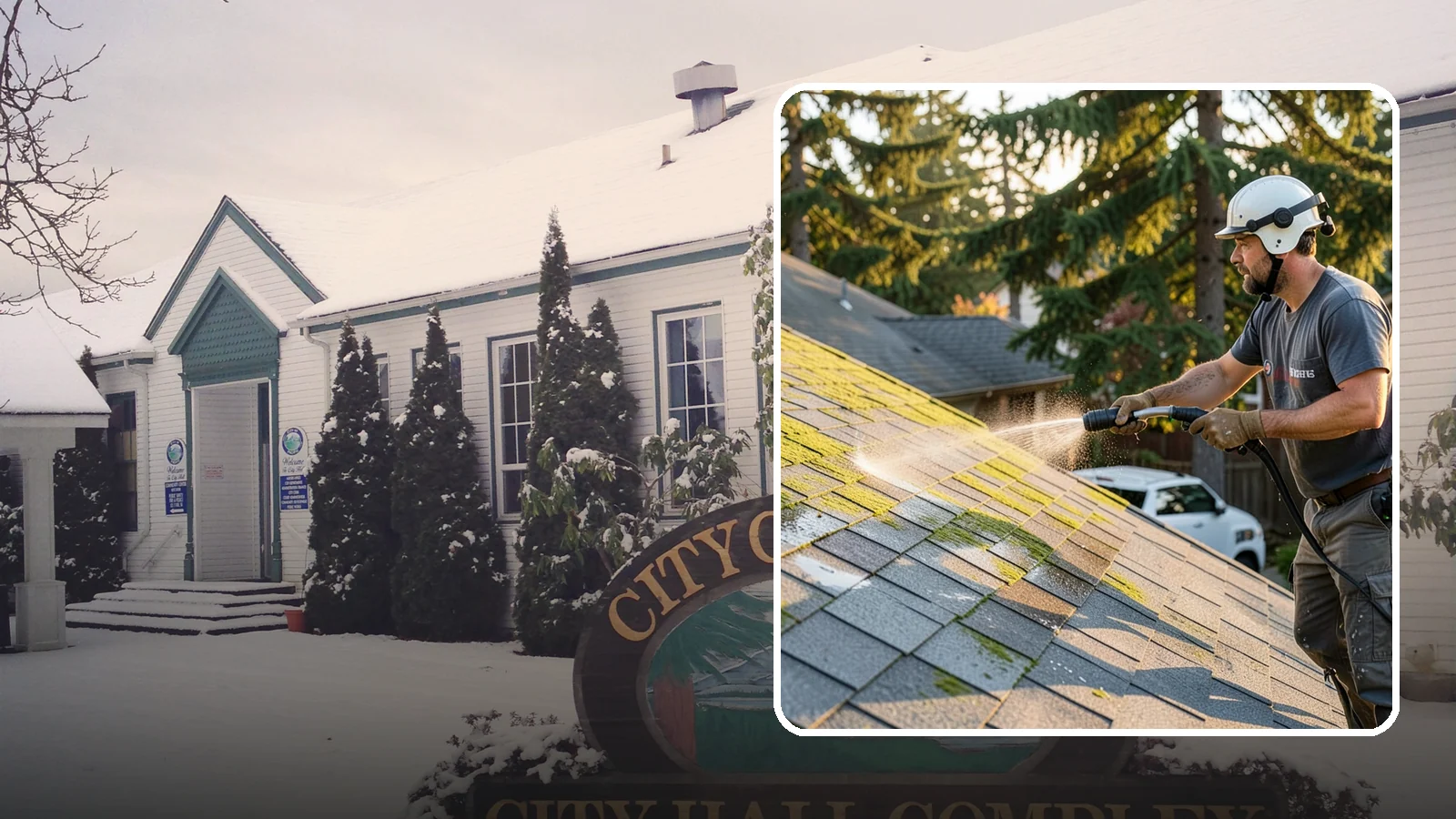 Roof Mildew Treatment in Pacific, King County, WA - A roof mildew treatment that kills fungal growth and clears the musty discoloration common in shaded Northwest homes.