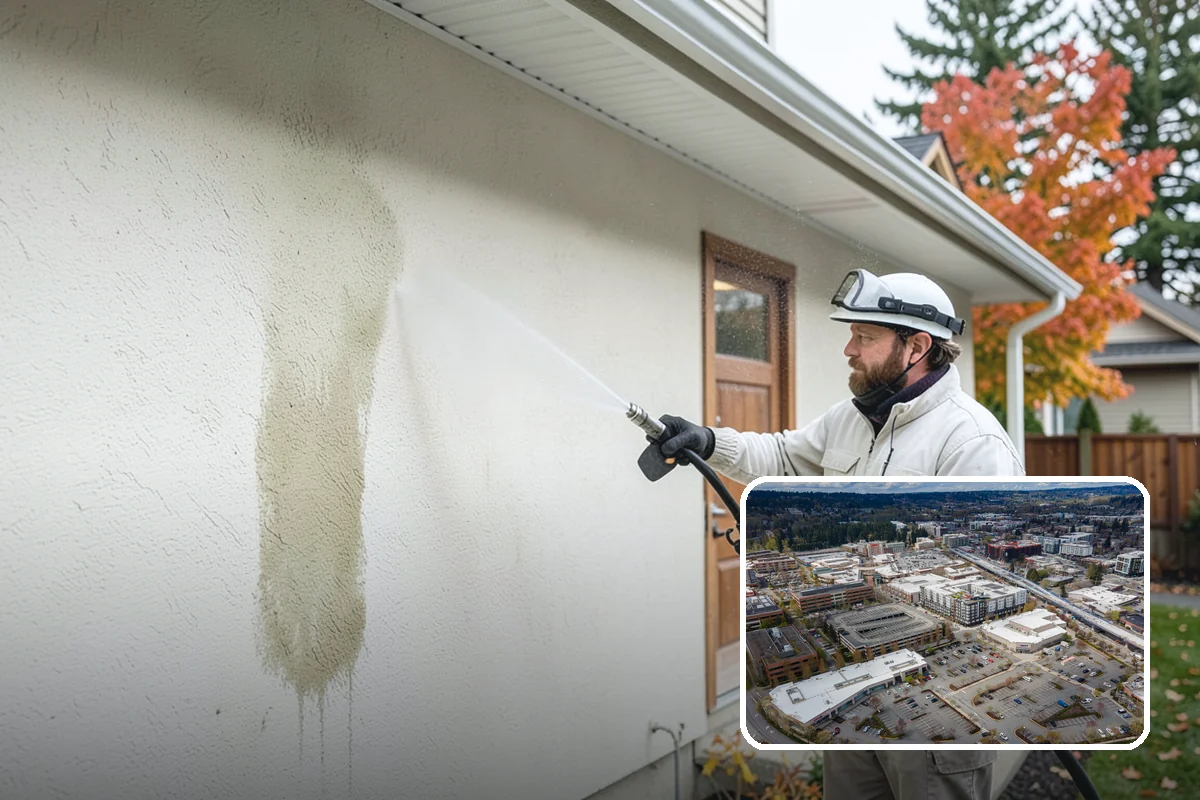 Roof Mildew Treatment in Redmond, King County, WA - Kills mildew at the source rather than hiding it