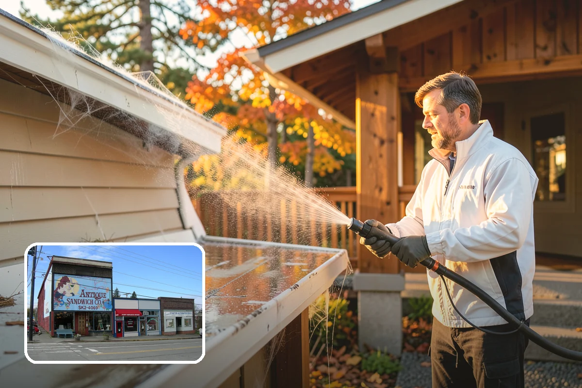 Roof Mildew Treatment in Ruston, Pierce County, WA - Kills mildew at the source rather than hiding it