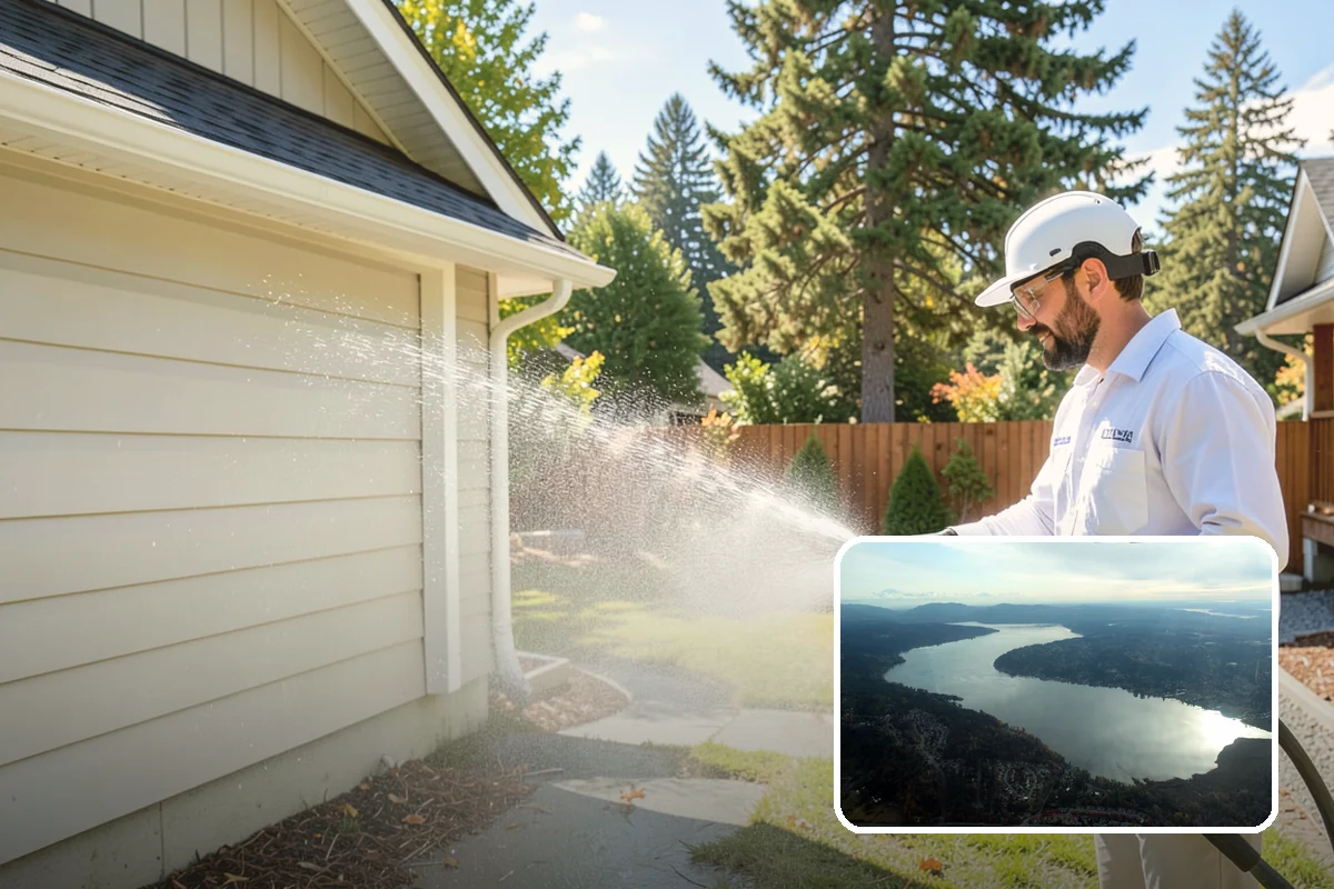 Roof Mildew Treatment in Sammamish, King County, WA - Kills mildew at the source rather than hiding it