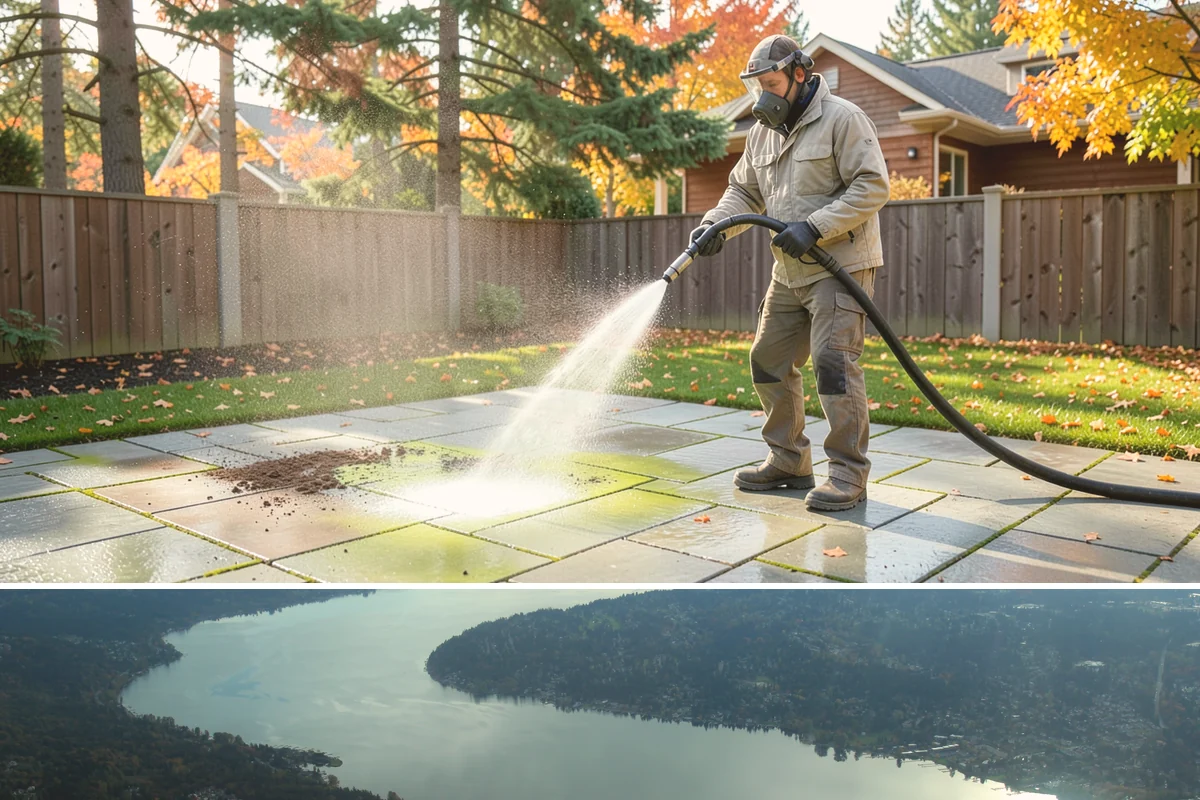 Roof Mildew Treatment in Sammamish, King County, WA - Apply mildew treatments in summer when warmth and dryness reinforce the fungicide's effect.