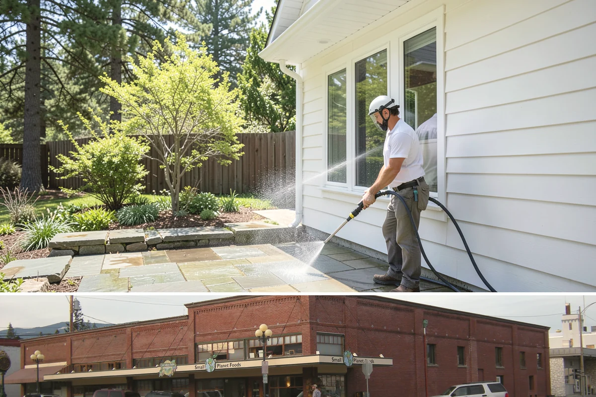 Roof Mildew Treatment in Sedro-Woolley, Skagit County, WA - Apply mildew treatments in summer when warmth and dryness reinforce the fungicide's effect.