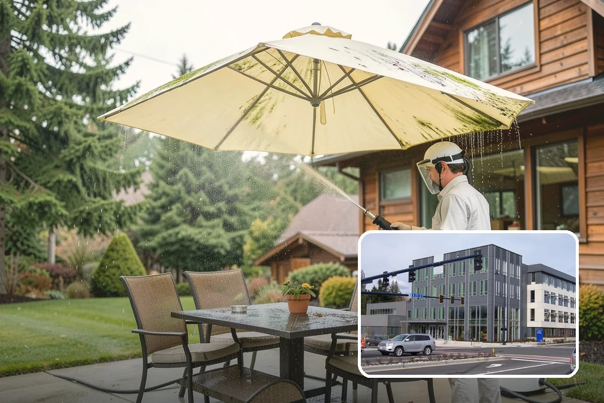 Roof Mildew Treatment in Shoreline, King County, WA - Kills mildew at the source rather than hiding it