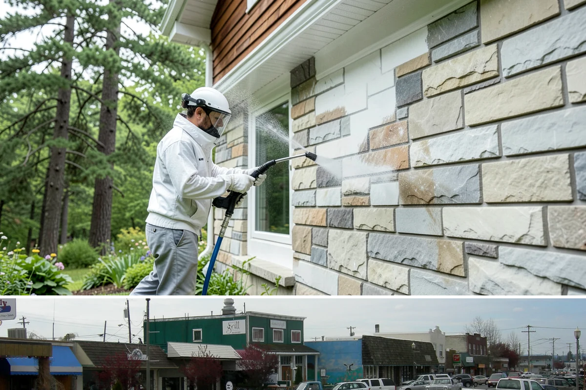 Roof Mildew Treatment in Stanwood, Snohomish County, WA - Apply mildew treatments in summer when warmth and dryness reinforce the fungicide's effect.