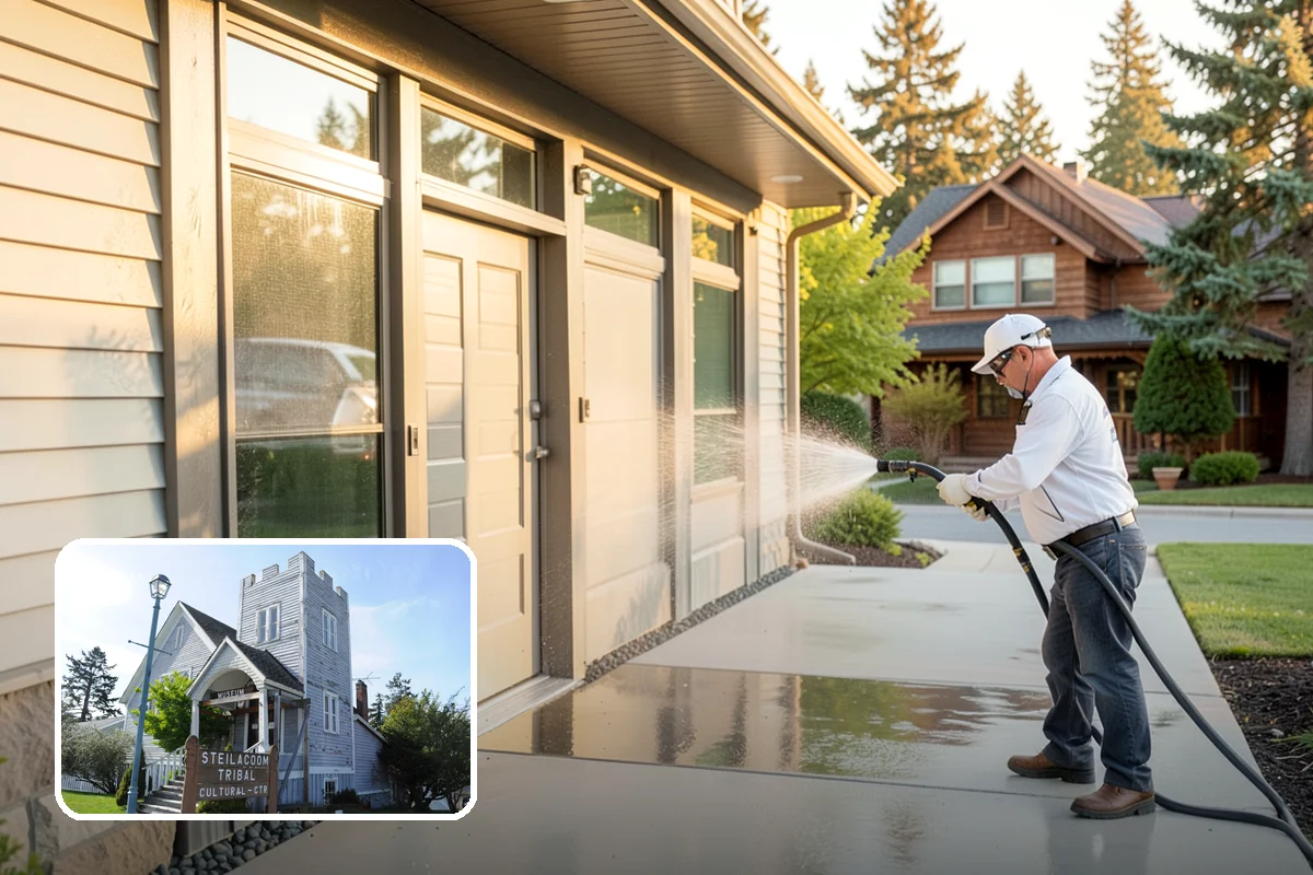 Roof Mildew Treatment in Steilacoom, Pierce County, WA - Kills mildew at the source rather than hiding it