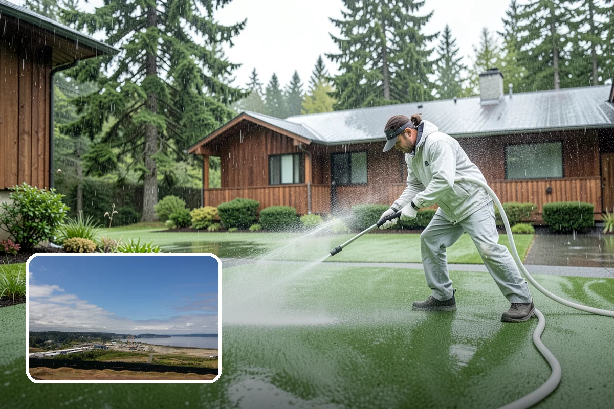 Roof Mildew Treatment in University Place, Pierce County, WA - Kills mildew at the source rather than hiding it
