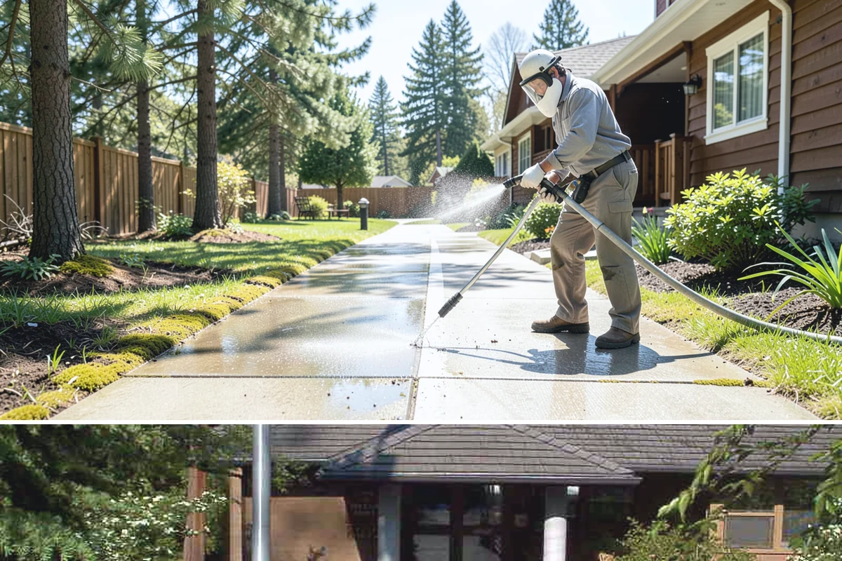 Roof Mildew Treatment in Yarrow Point, King County, WA - Apply mildew treatments in summer when warmth and dryness reinforce the fungicide's effect.