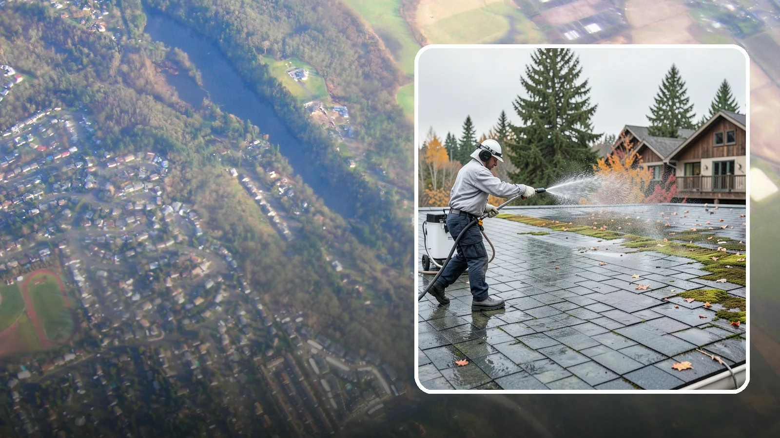 Roof Mold Removal in Algona, King County, WA - Roof mold removal that eliminates dark fungal colonies and the trapped moisture feeding them.