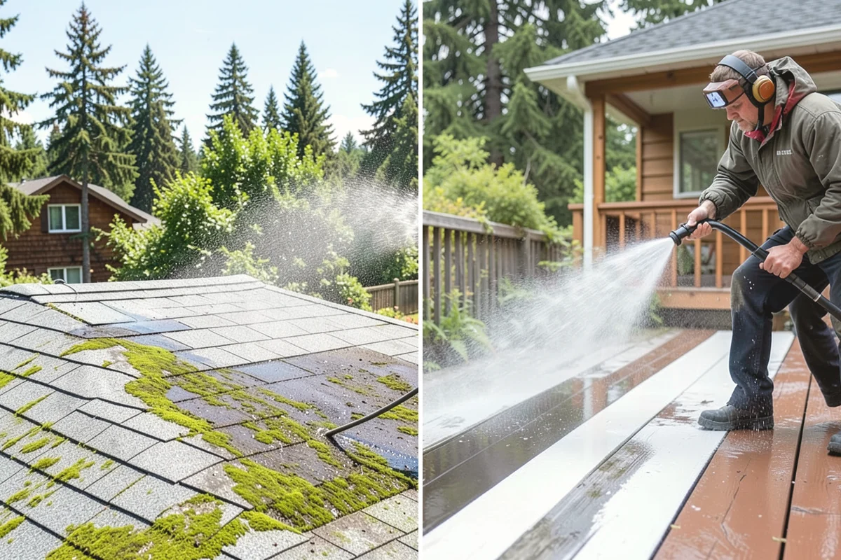Roof Mold Removal in Black Diamond, King County, WA - Inspect for mold patches, trapped debris, and wet zones