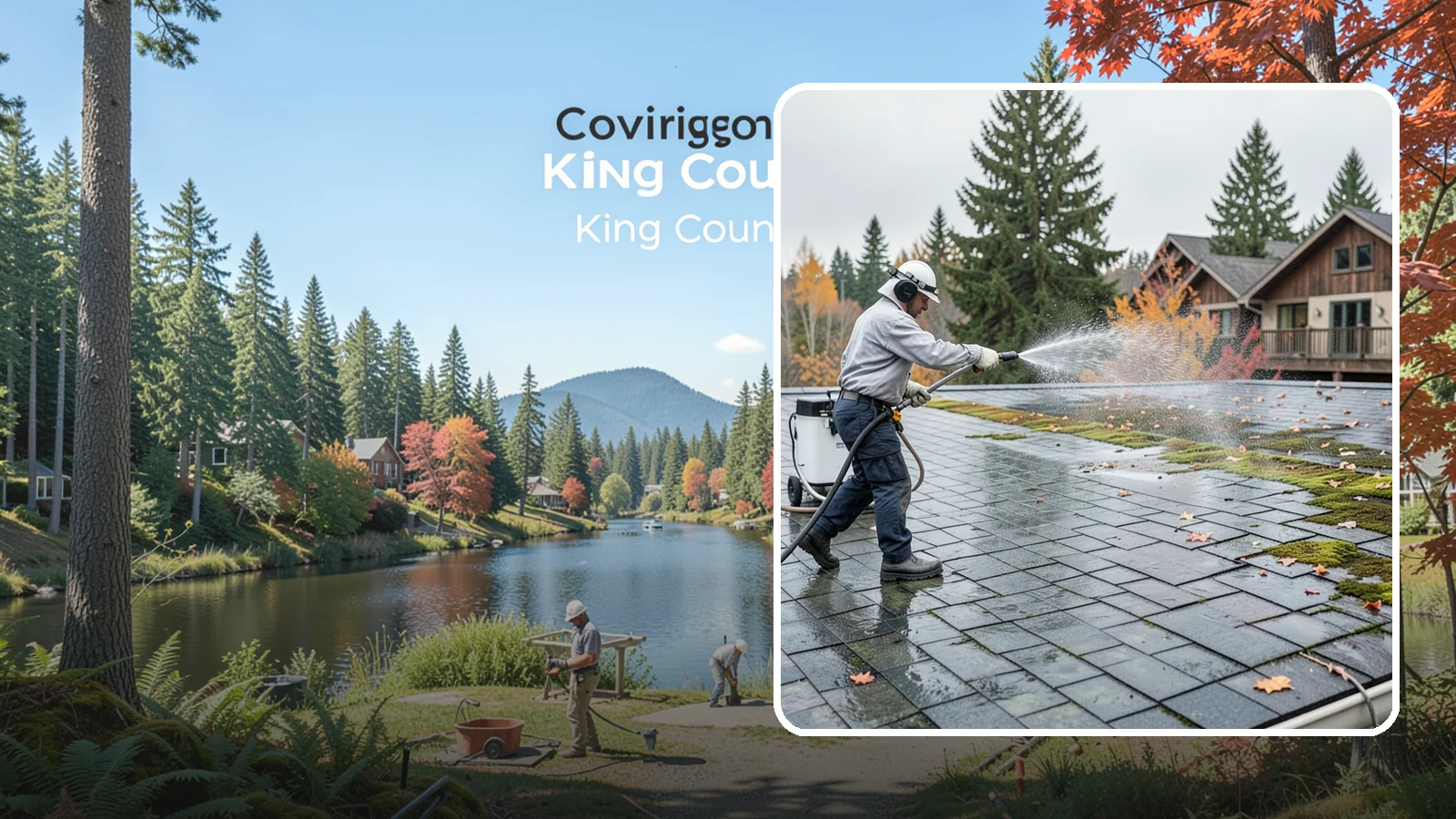 Roof Mold Removal in Covington, King County, WA - Roof mold removal that eliminates dark fungal colonies and the trapped moisture feeding them.