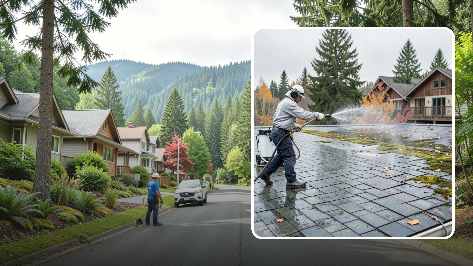 Roof Mold Removal in Darrington, Snohomish County, WA - Roof mold removal that eliminates dark fungal colonies and the trapped moisture feeding them.
