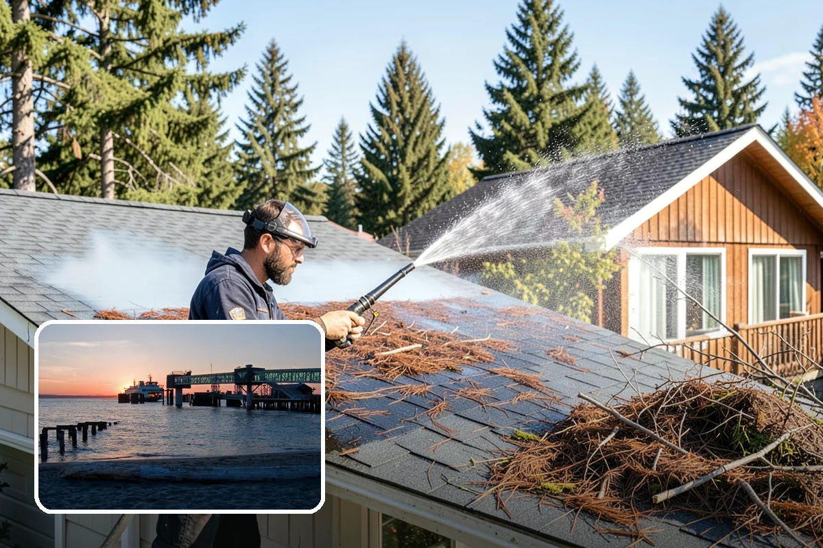 Roof Mold Removal in Edmonds, Snohomish County, WA - Eliminates dark mold colonies and their odor