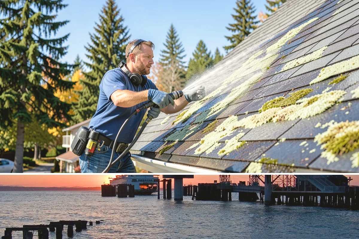 Roof Mold Removal in Edmonds, Snohomish County, WA - Remove roof mold in the dry season so surfaces can fully dry and stay clear longer.