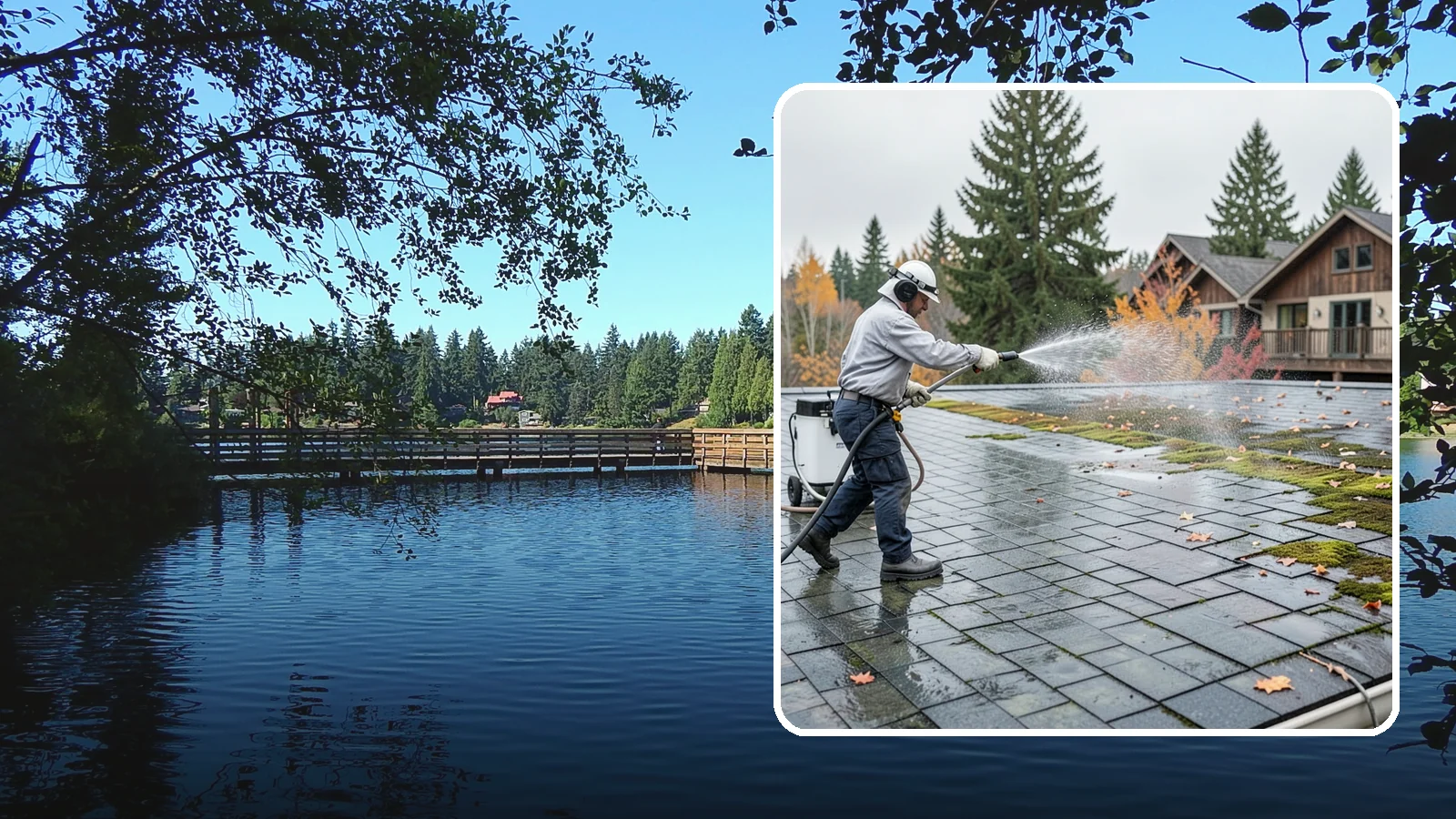 Roof Mold Removal in Federal Way, King County, WA - Roof mold removal that eliminates dark fungal colonies and the trapped moisture feeding them.