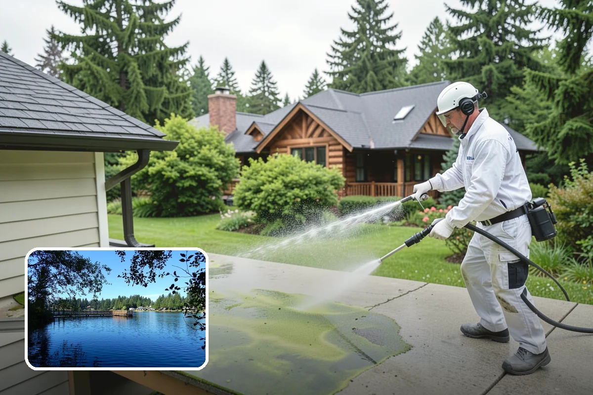 Roof Mold Removal in Federal Way, King County, WA - Eliminates dark mold colonies and their odor