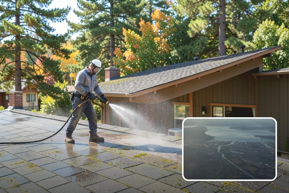 Roof Mold Removal in Fife, Pierce County, WA - Eliminates dark mold colonies and their odor