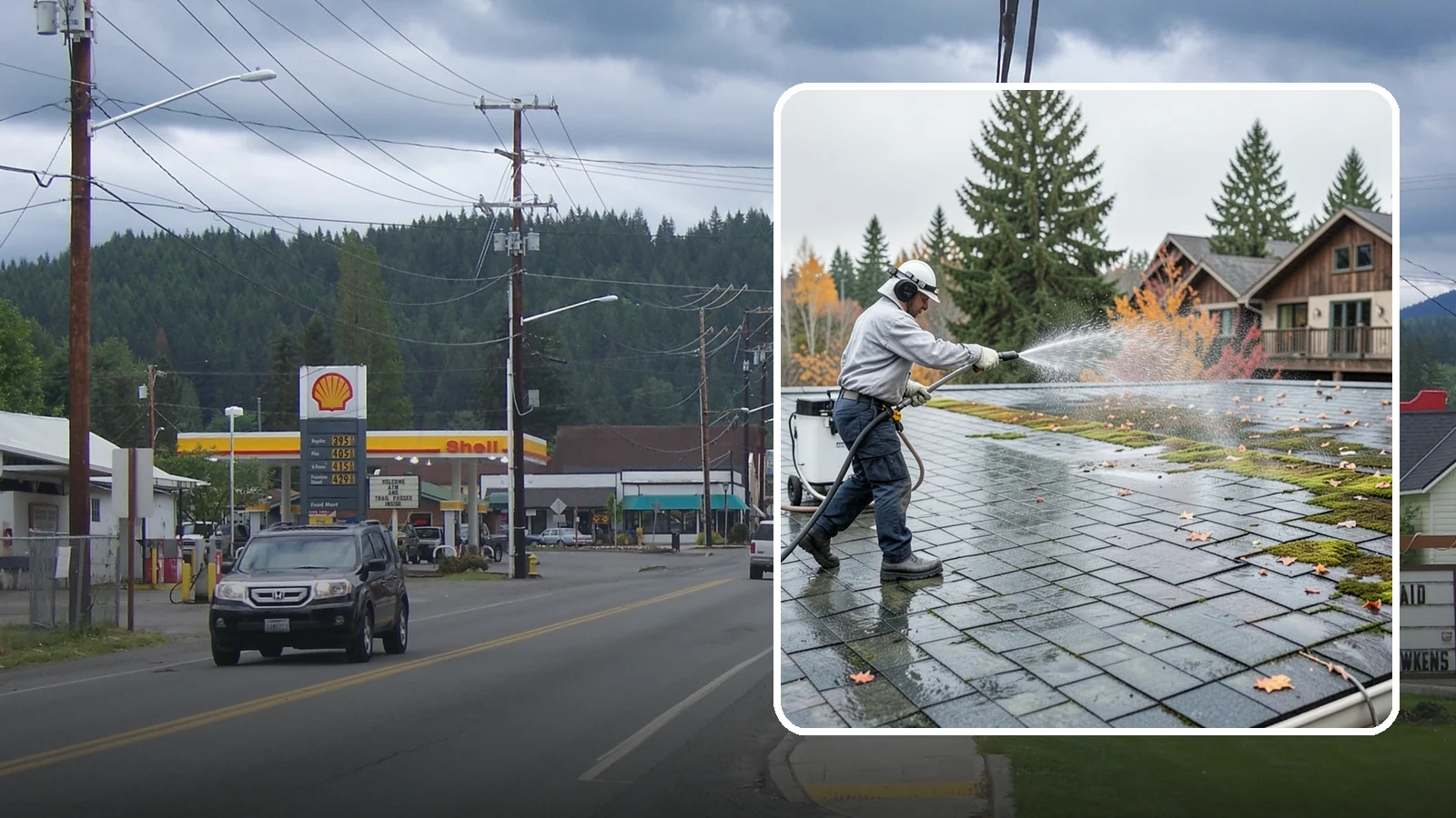 Roof Mold Removal in Granite Falls, Snohomish County, WA - Roof mold removal that eliminates dark fungal colonies and the trapped moisture feeding them.