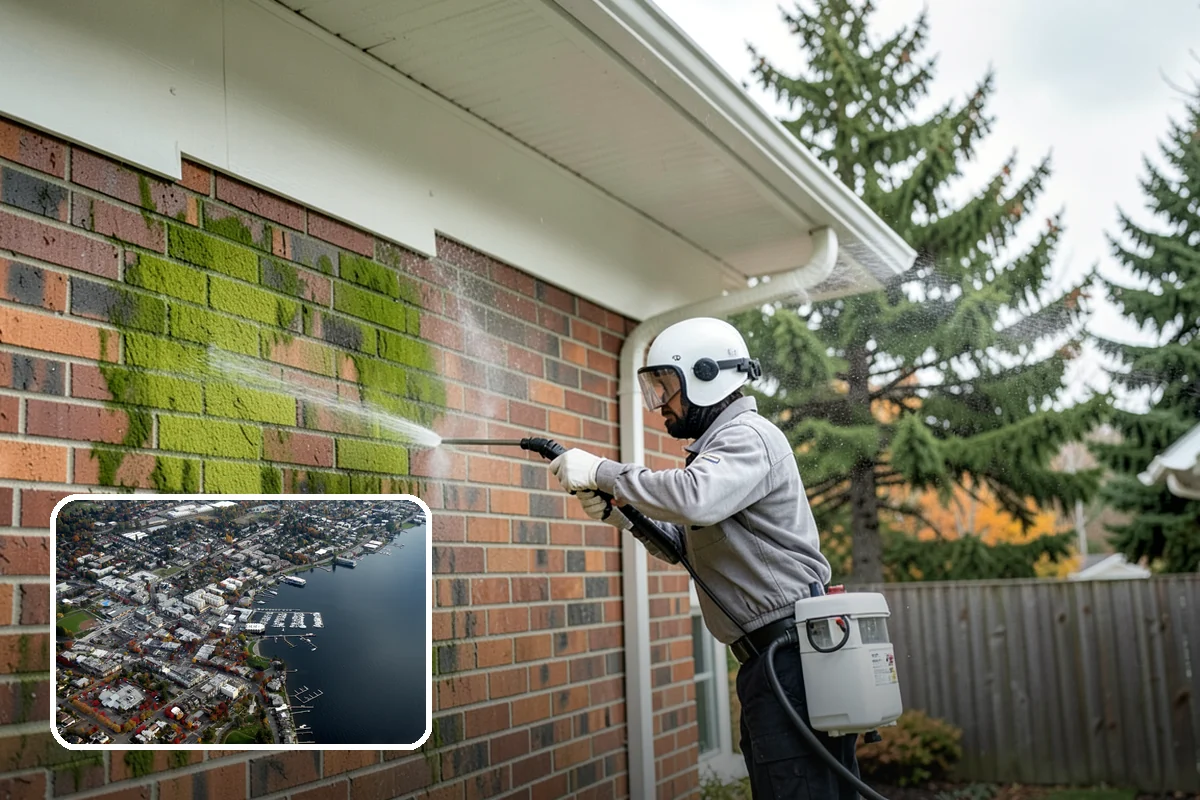 Roof Mold Removal in Kirkland, King County, WA - Eliminates dark mold colonies and their odor
