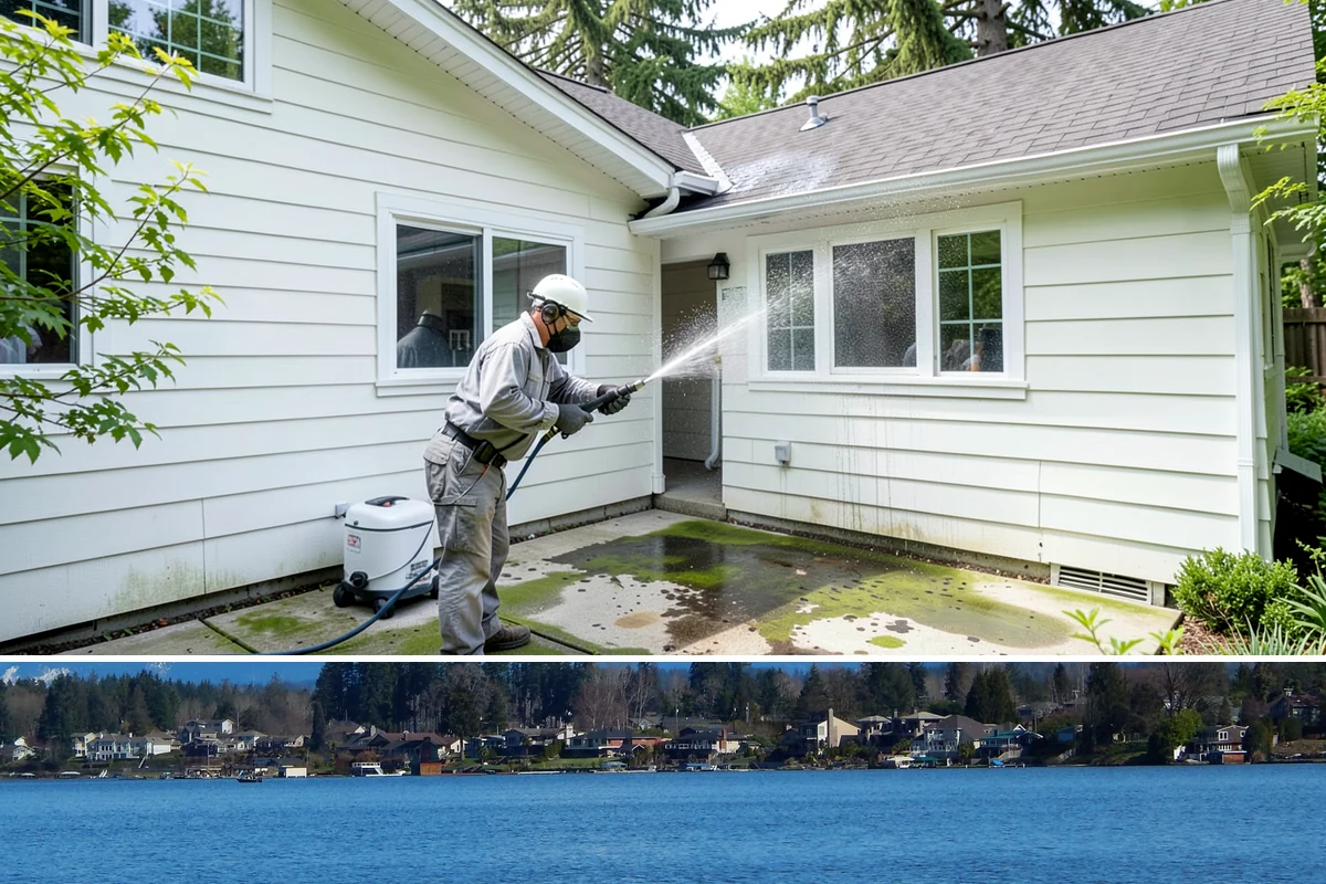 Roof Mold Removal in Lake Stevens, Snohomish County, WA - Remove roof mold in the dry season so surfaces can fully dry and stay clear longer.