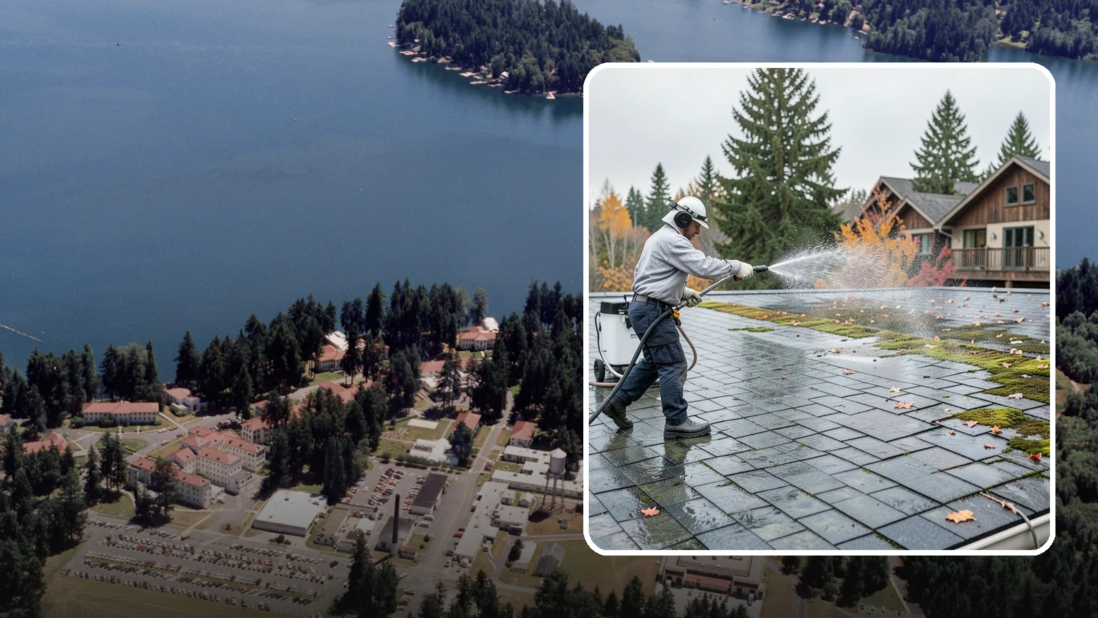 Roof Mold Removal in Lakewood, Pierce County, WA - Roof mold removal that eliminates dark fungal colonies and the trapped moisture feeding them.