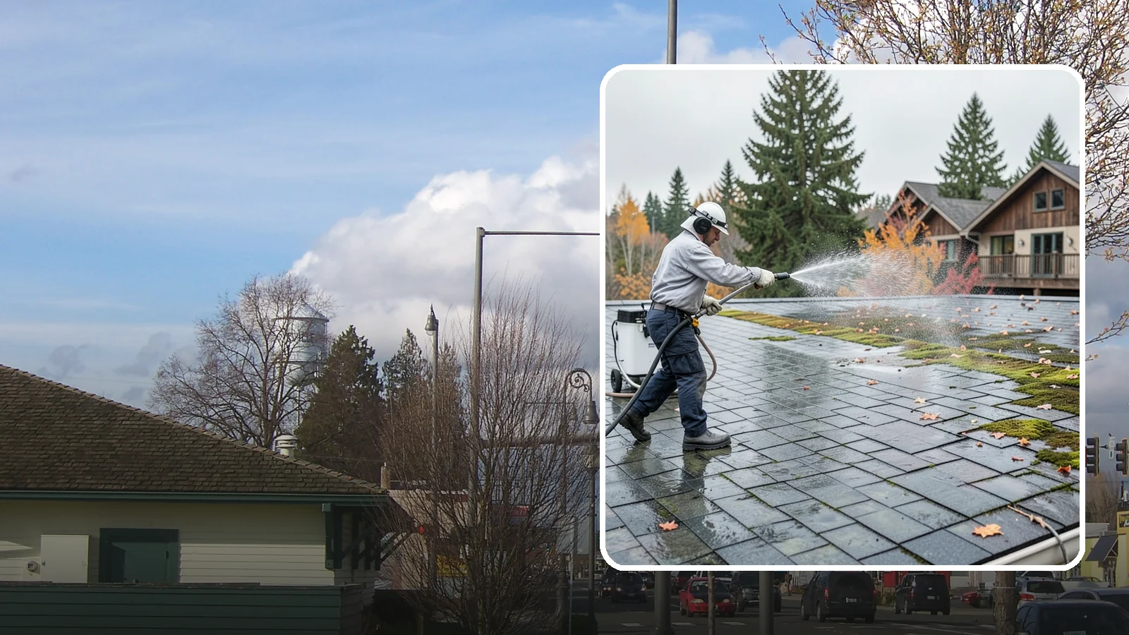 Roof Mold Removal in Marysville, Snohomish County, WA - Roof mold removal that eliminates dark fungal colonies and the trapped moisture feeding them.