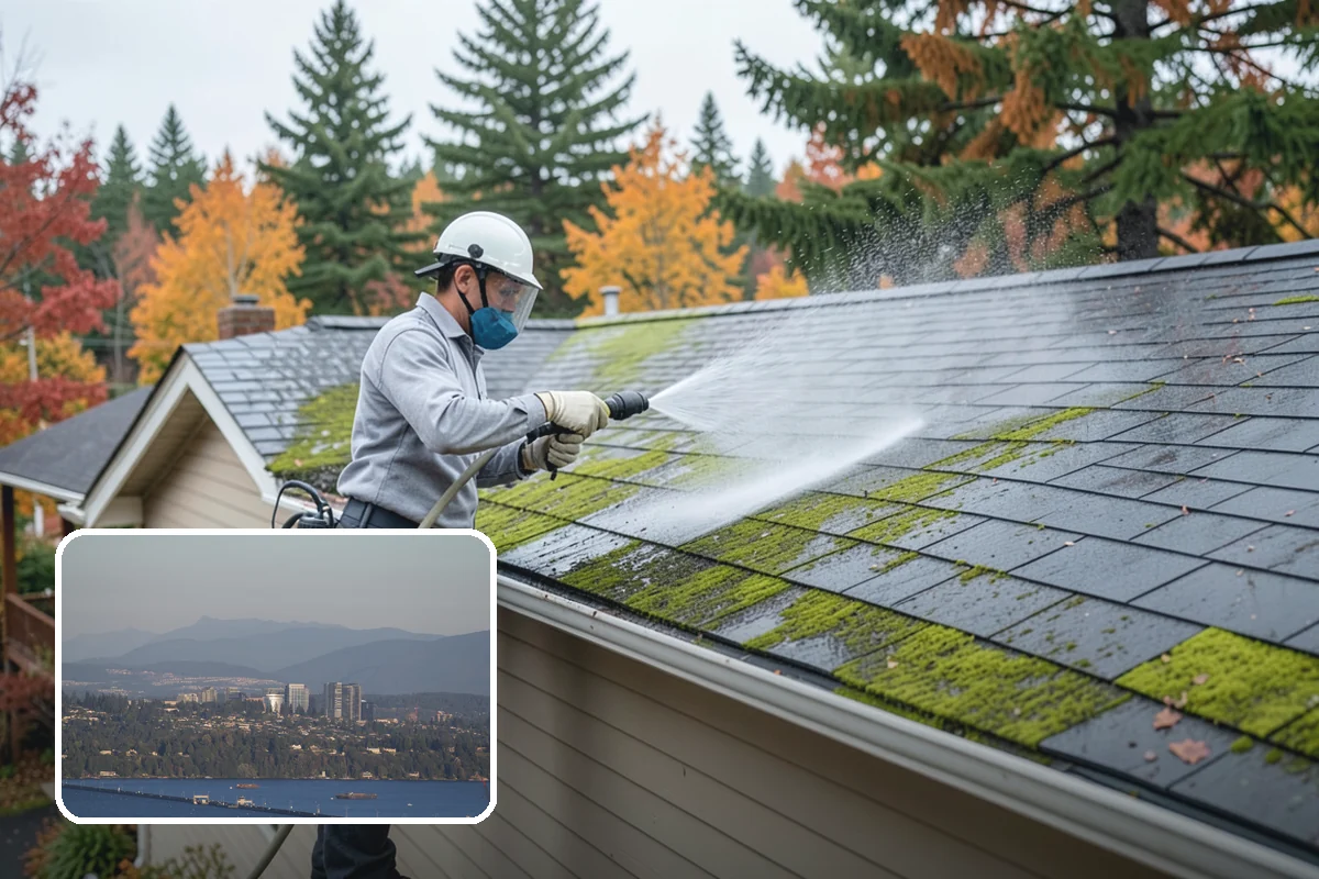 Roof Mold Removal in Medina, King County, WA - Eliminates dark mold colonies and their odor