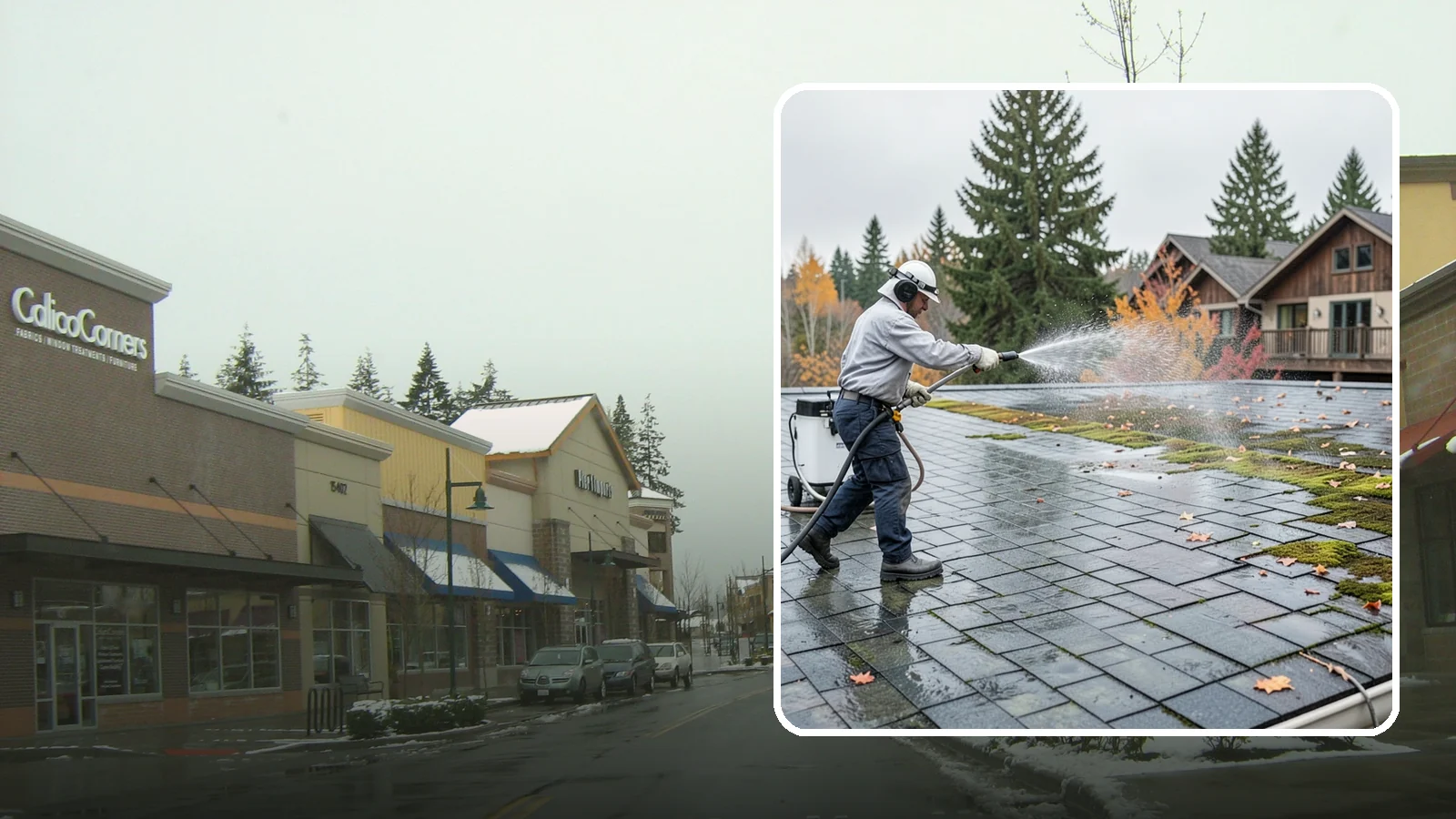 Roof Mold Removal in Mill Creek, Snohomish County, WA - Roof mold removal that eliminates dark fungal colonies and the trapped moisture feeding them.