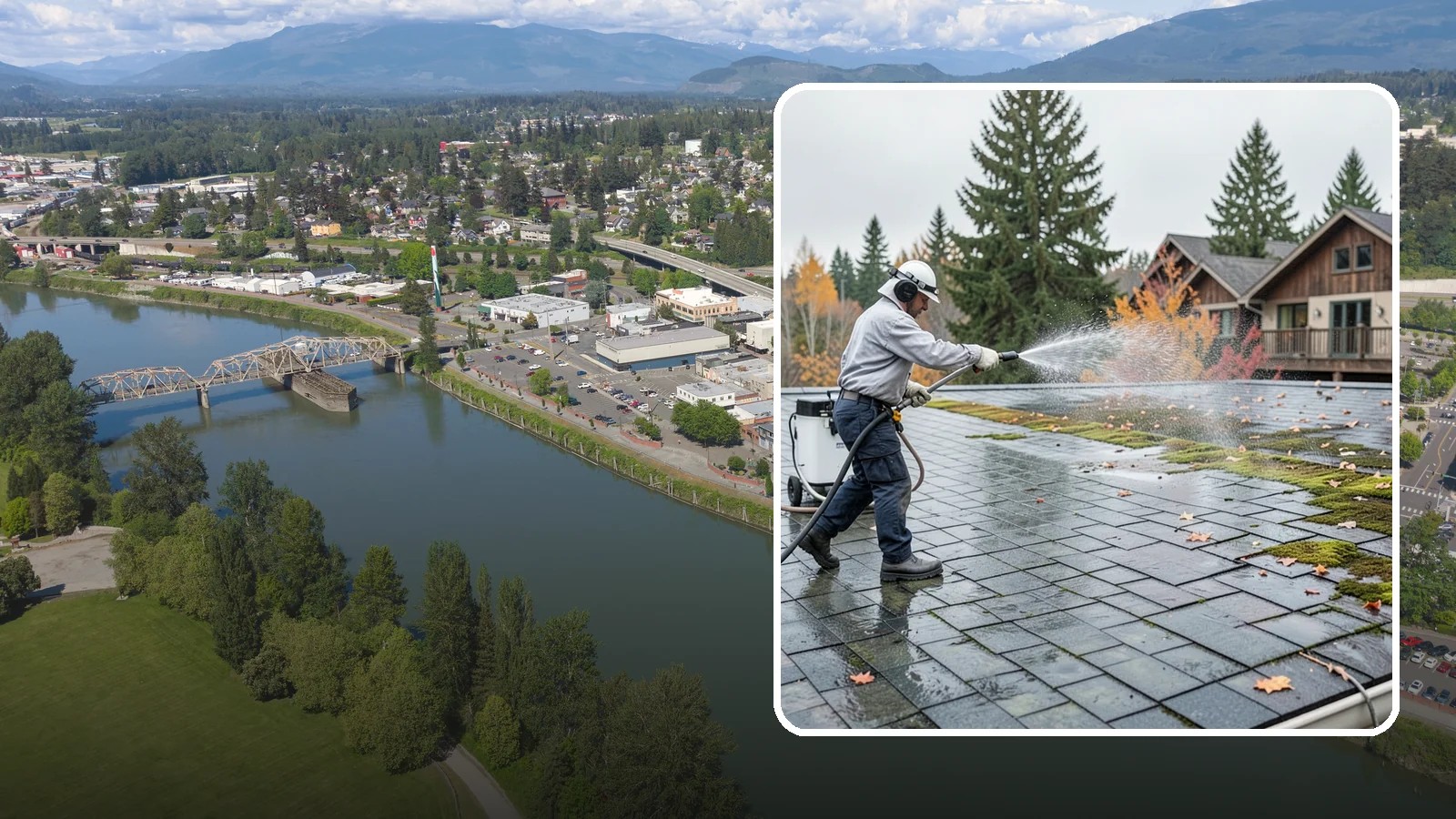Roof Mold Removal in Mount Vernon, Skagit County, WA - Roof mold removal that eliminates dark fungal colonies and the trapped moisture feeding them.