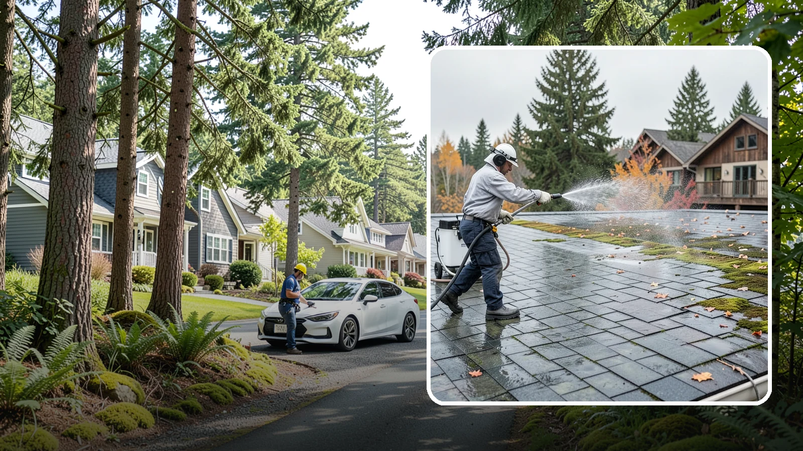 Roof Mold Removal in Normandy Park, King County, WA - Roof mold removal that eliminates dark fungal colonies and the trapped moisture feeding them.