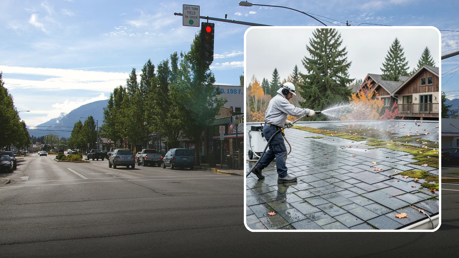 Roof Mold Removal in North Bend, King County, WA - Roof mold removal that eliminates dark fungal colonies and the trapped moisture feeding them.