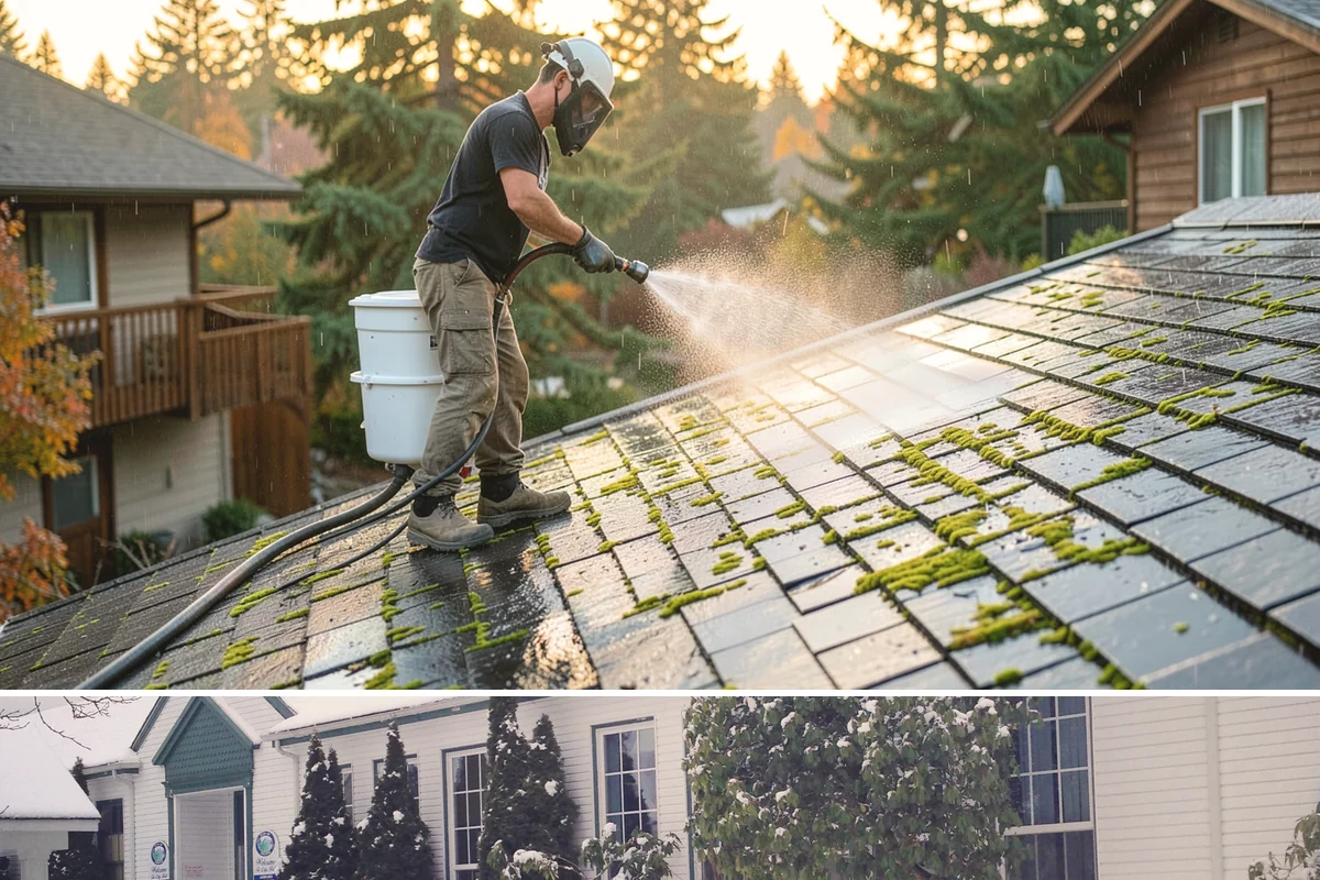 Roof Mold Removal in Pacific, King County, WA - Remove roof mold in the dry season so surfaces can fully dry and stay clear longer.