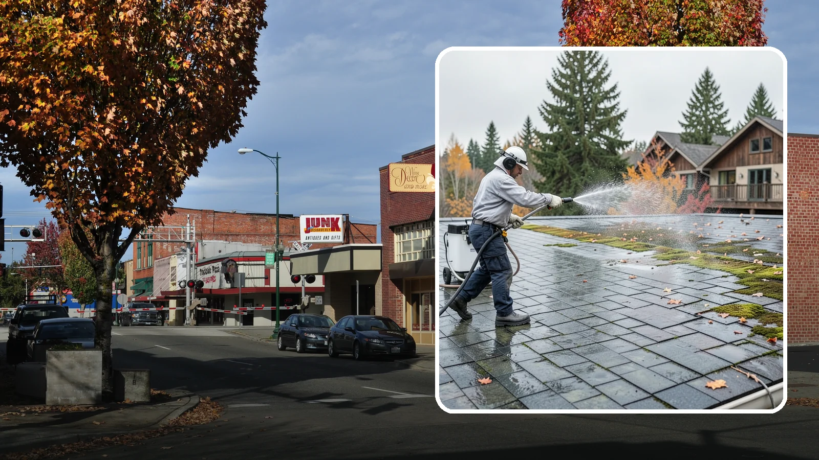 Roof Mold Removal in Puyallup, Pierce County, WA - Roof mold removal that eliminates dark fungal colonies and the trapped moisture feeding them.