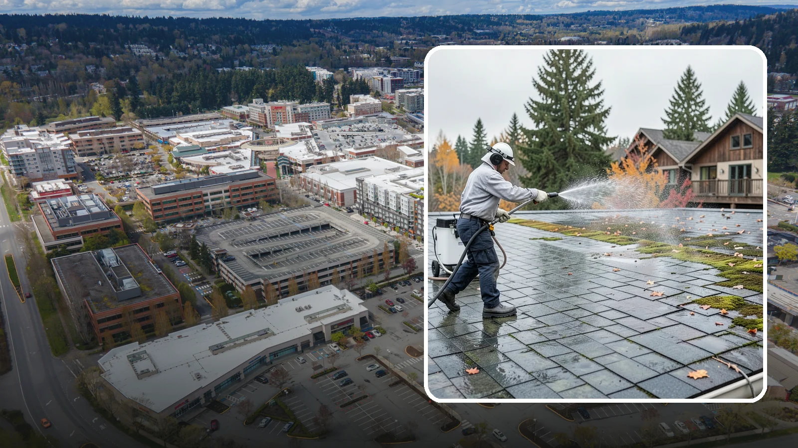 Roof Mold Removal in Redmond, King County, WA - Roof mold removal that eliminates dark fungal colonies and the trapped moisture feeding them.