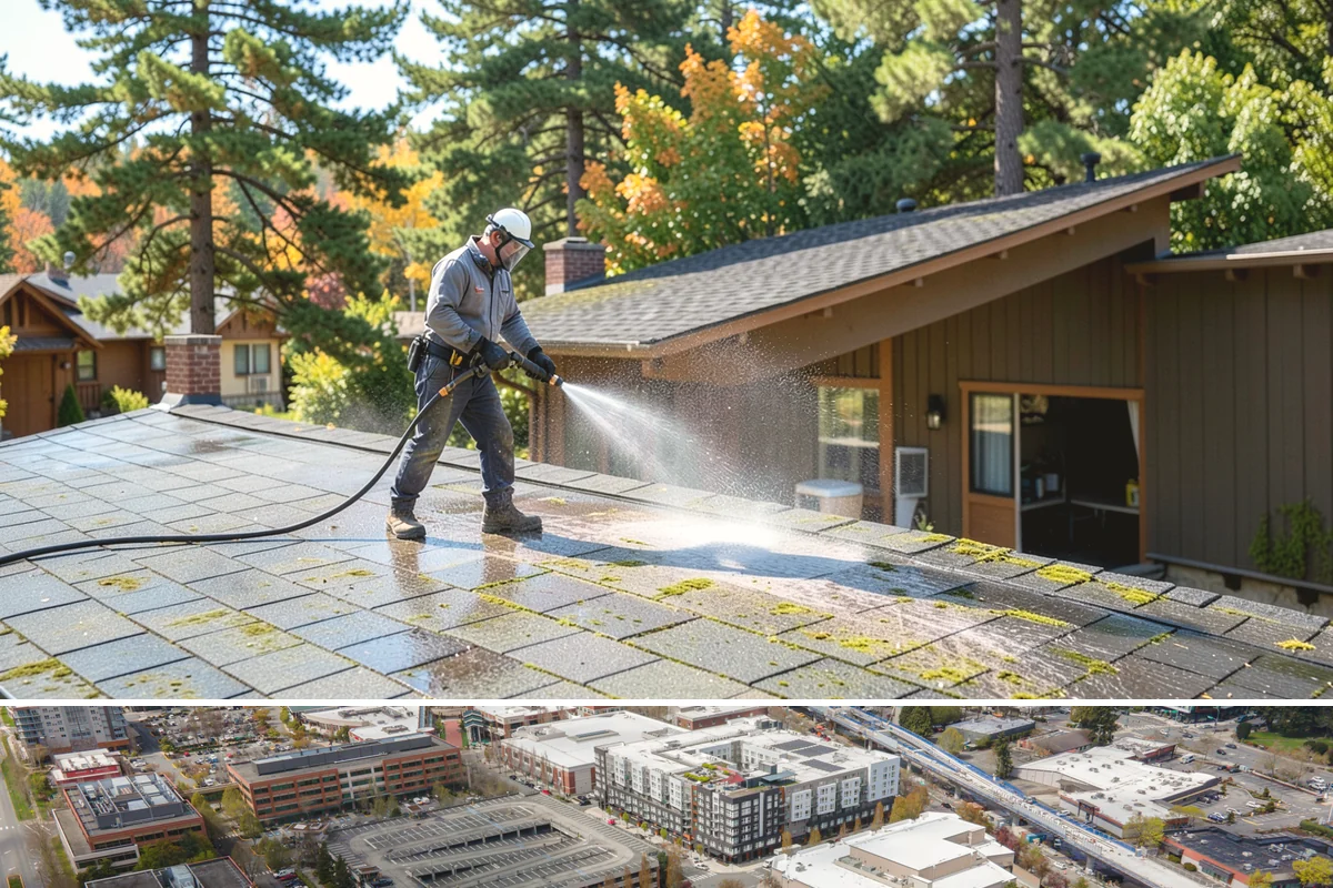 Roof Mold Removal in Redmond, King County, WA - Remove roof mold in the dry season so surfaces can fully dry and stay clear longer.