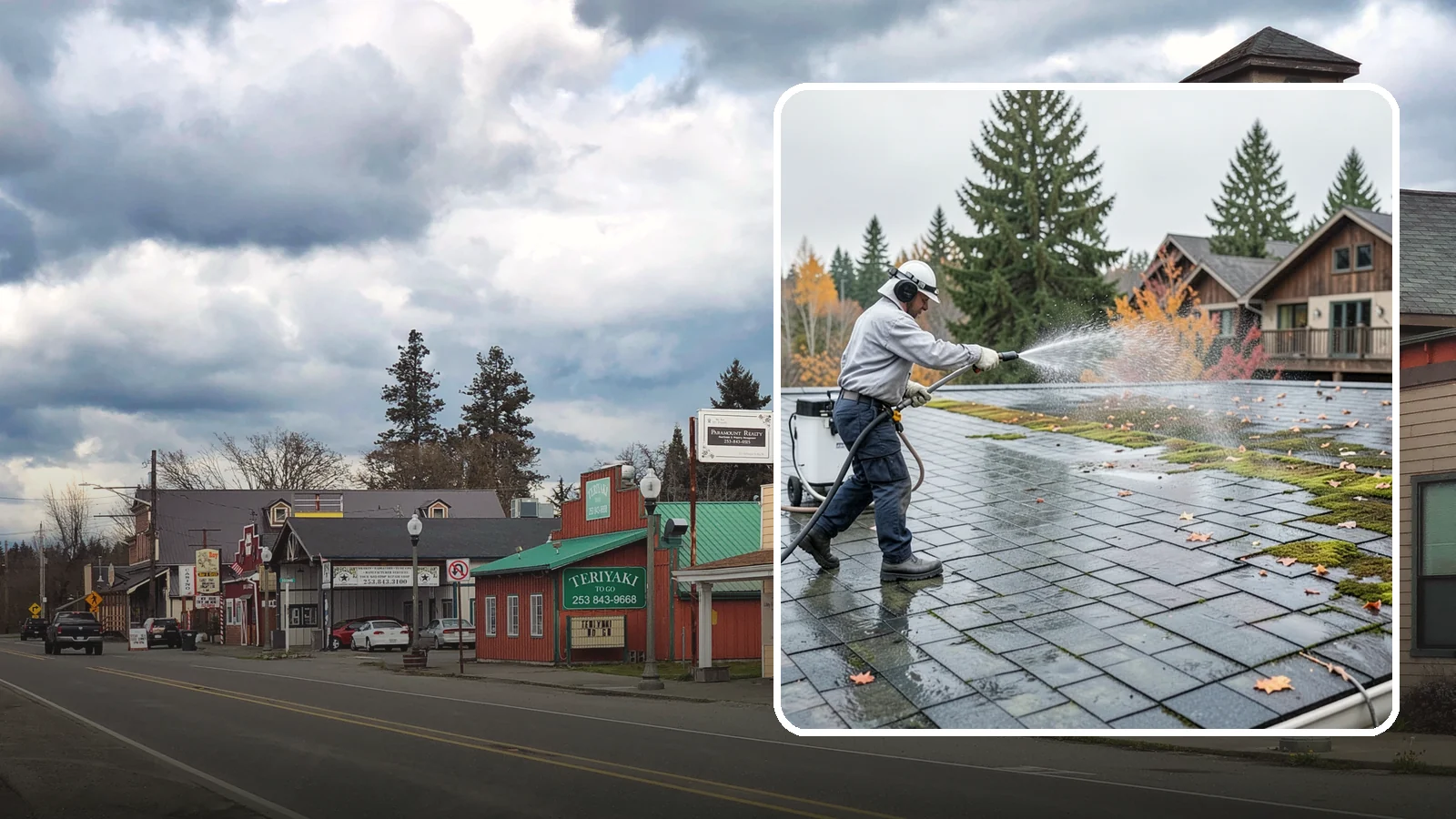 Roof Mold Removal in Roy, Pierce County, WA - Roof mold removal that eliminates dark fungal colonies and the trapped moisture feeding them.