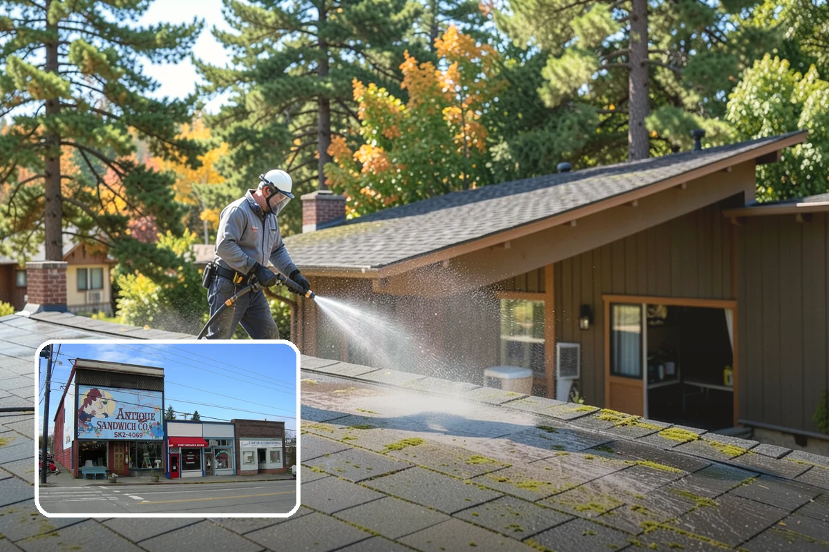 Roof Mold Removal in Ruston, Pierce County, WA - Eliminates dark mold colonies and their odor
