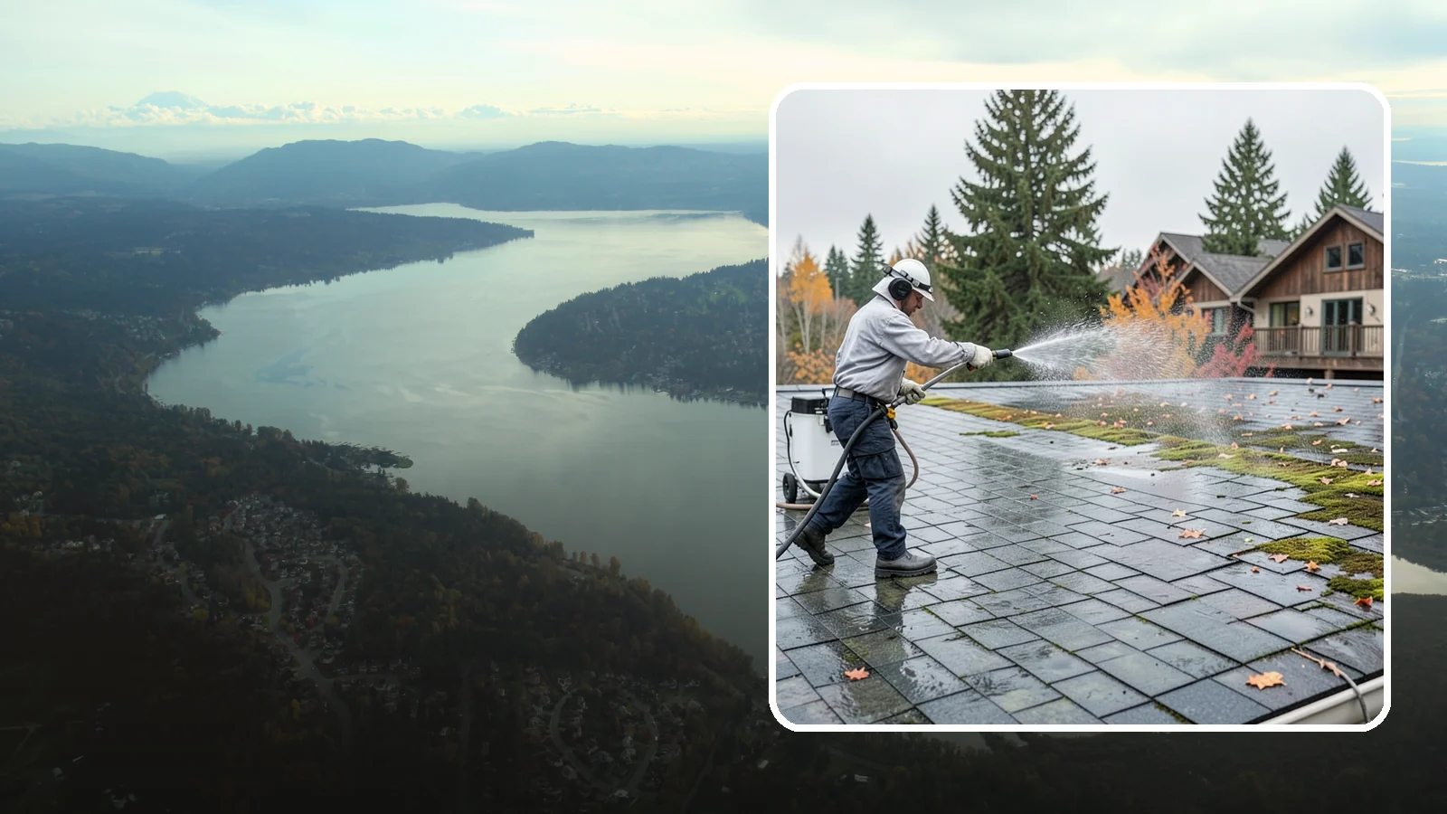 Roof Mold Removal in Sammamish, King County, WA - Roof mold removal that eliminates dark fungal colonies and the trapped moisture feeding them.