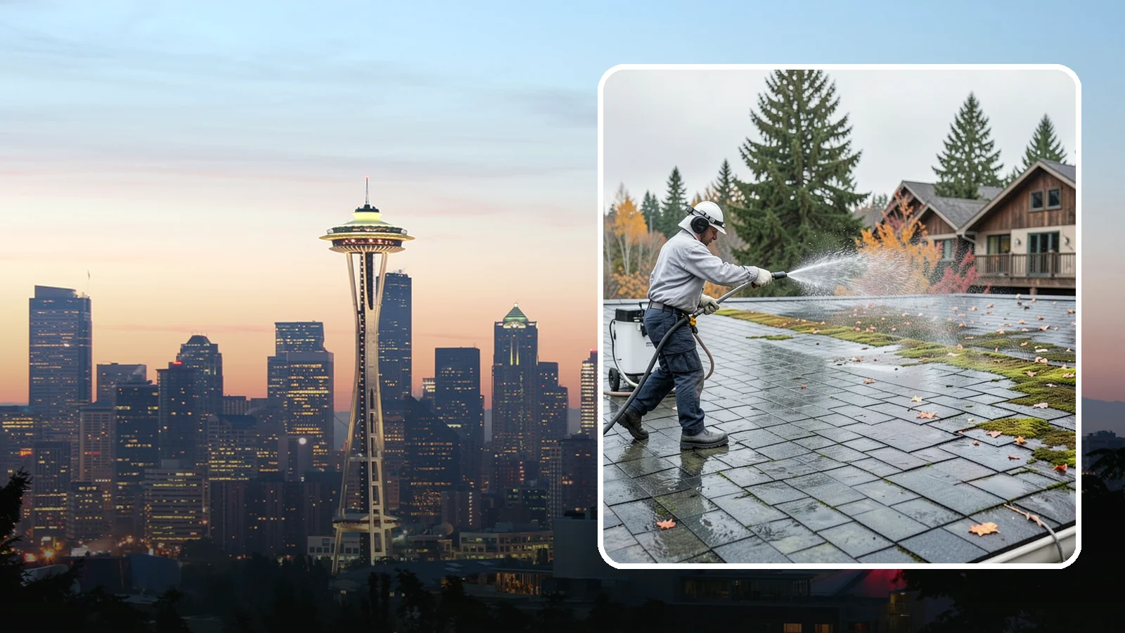Roof Mold Removal in Seattle, King County, WA - Roof mold removal that eliminates dark fungal colonies and the trapped moisture feeding them.