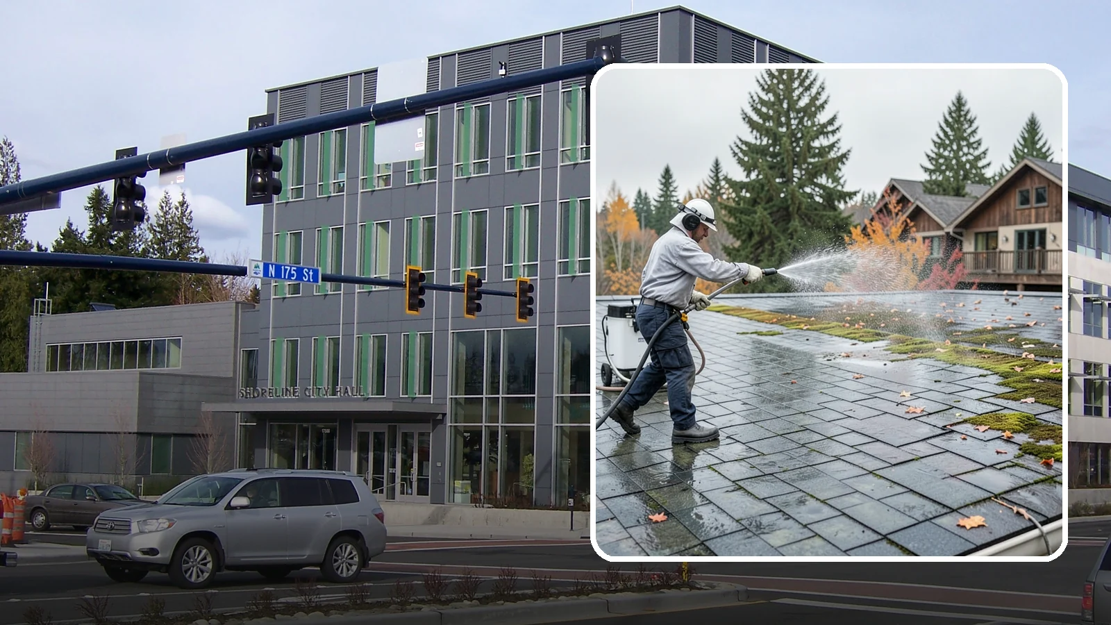 Roof Mold Removal in Shoreline, King County, WA - Roof mold removal that eliminates dark fungal colonies and the trapped moisture feeding them.