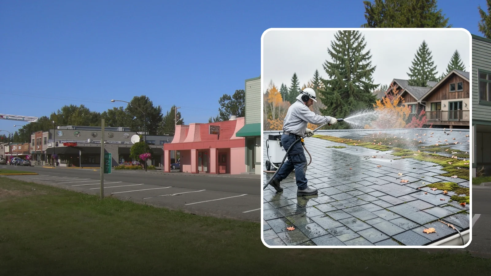 Roof Mold Removal in Snoqualmie, King County, WA - Roof mold removal that eliminates dark fungal colonies and the trapped moisture feeding them.