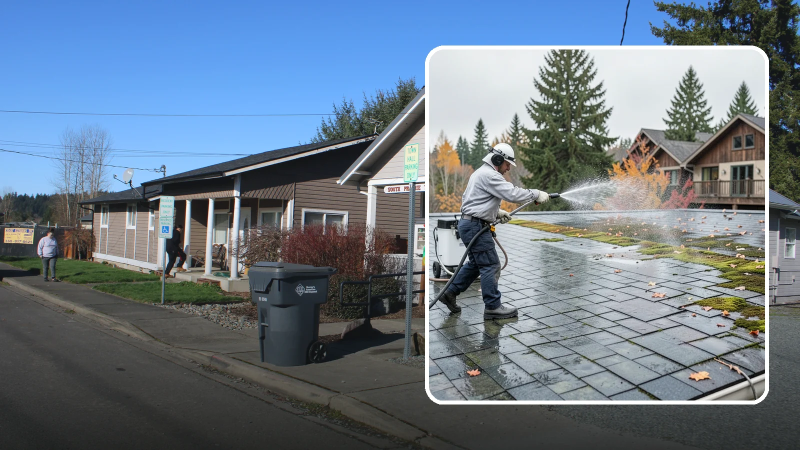 Roof Mold Removal in South Prairie, Pierce County, WA - Roof mold removal that eliminates dark fungal colonies and the trapped moisture feeding them.