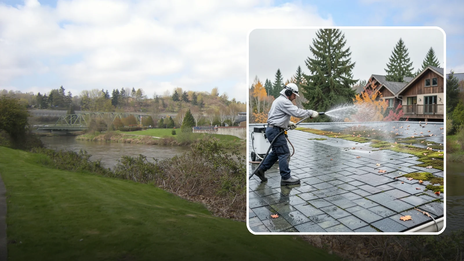 Roof Mold Removal in Tukwila, King County, WA - Roof mold removal that eliminates dark fungal colonies and the trapped moisture feeding them.