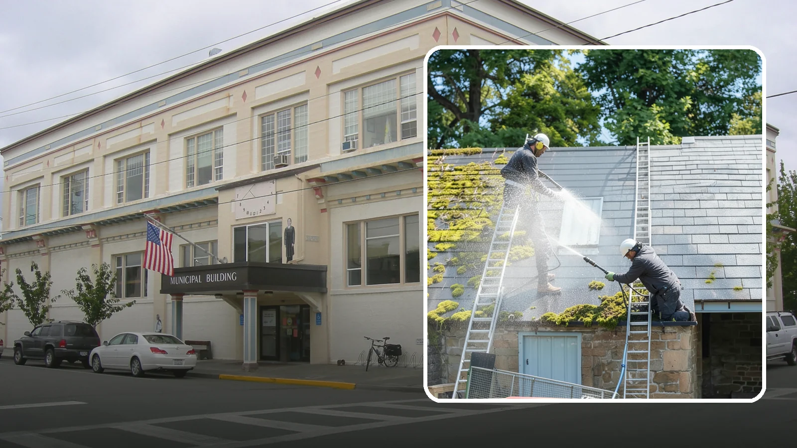 Roof Moss Removal in Anacortes, Skagit County, WA - Targeted moss removal that clears thick colonies from Washington roofs and treats the surface to slow regrowth.