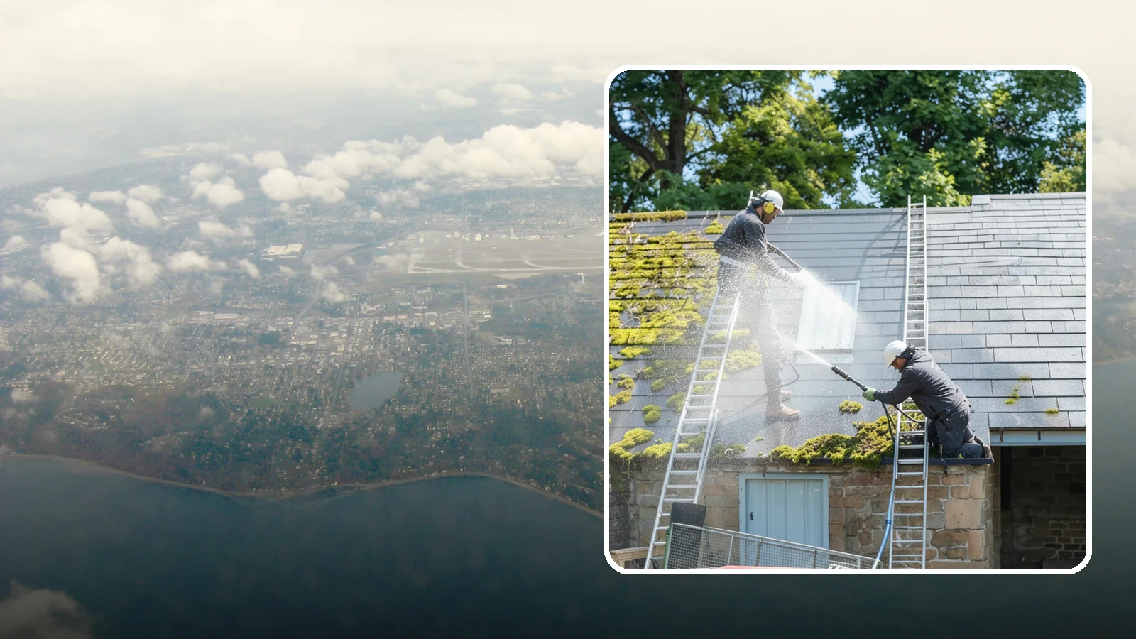 Roof Moss Removal in Burien, King County, WA - Targeted moss removal that clears thick colonies from Washington roofs and treats the surface to slow regrowth.