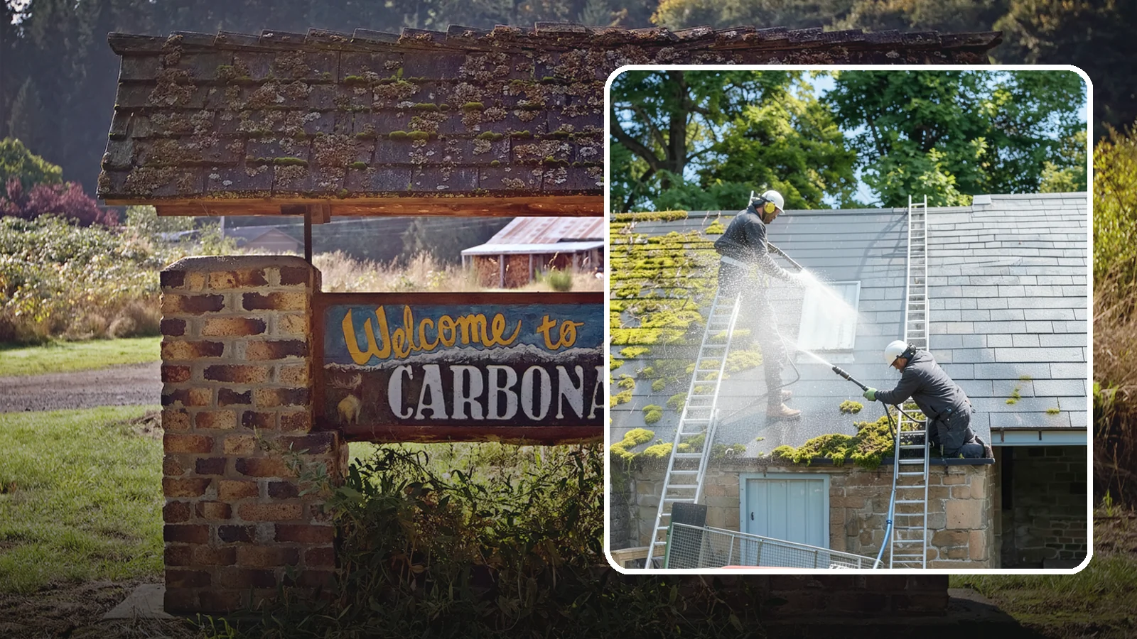 Roof Moss Removal in Carbonado, Pierce County, WA - Targeted moss removal that clears thick colonies from Washington roofs and treats the surface to slow regrowth.