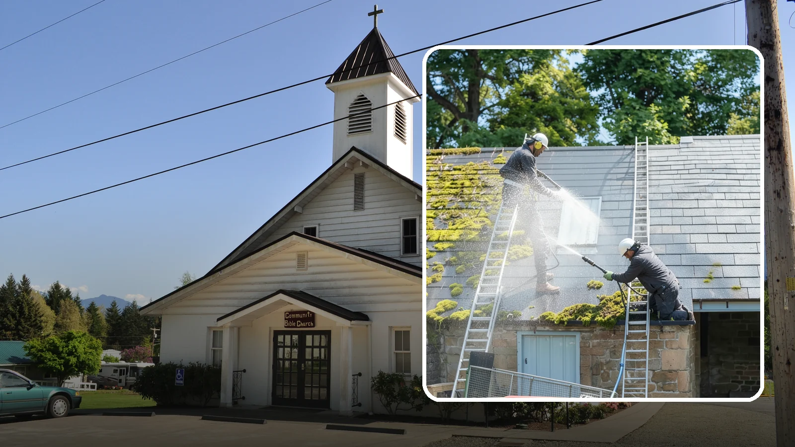 Roof Moss Removal in Concrete, Skagit County, WA - Targeted moss removal that clears thick colonies from Washington roofs and treats the surface to slow regrowth.