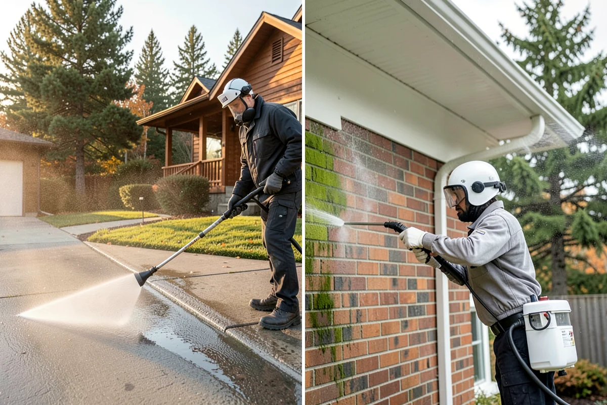 Roof Moss Removal in Concrete, Skagit County, WA - Survey moss coverage and locate the heaviest colonies