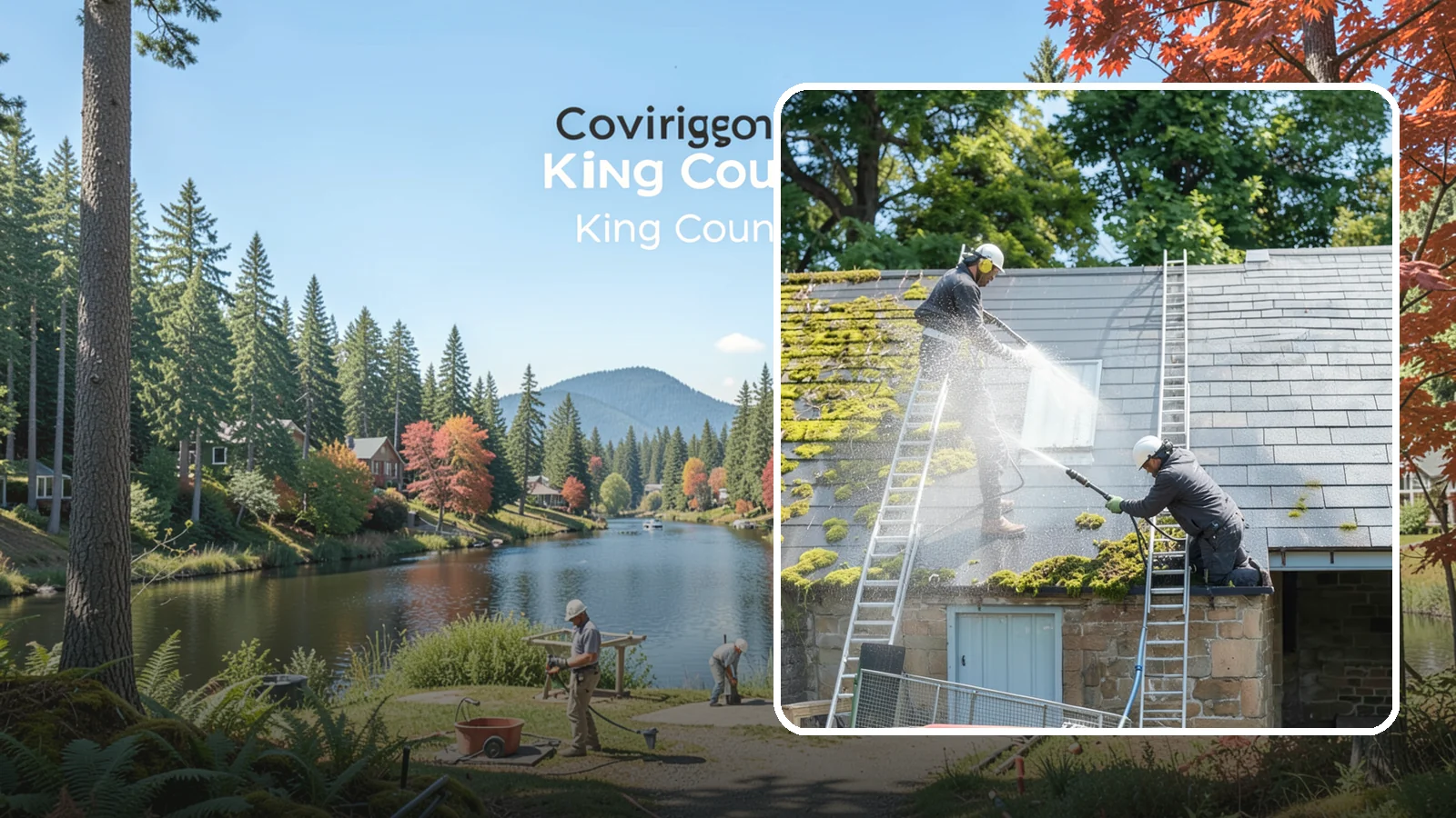 Roof Moss Removal in Covington, King County, WA - Targeted moss removal that clears thick colonies from Washington roofs and treats the surface to slow regrowth.