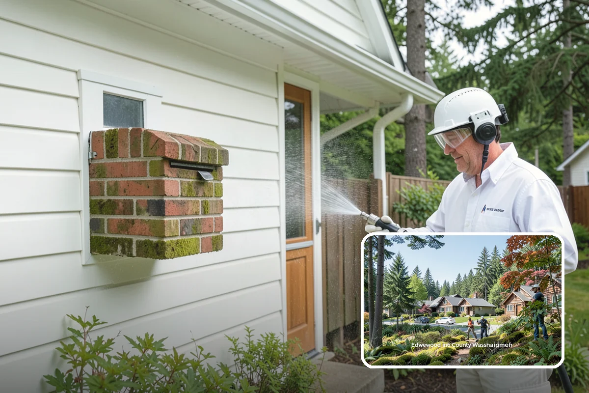 Roof Moss Removal in Edgewood, Pierce County, WA - Removes moisture-trapping moss that damages roofing edges